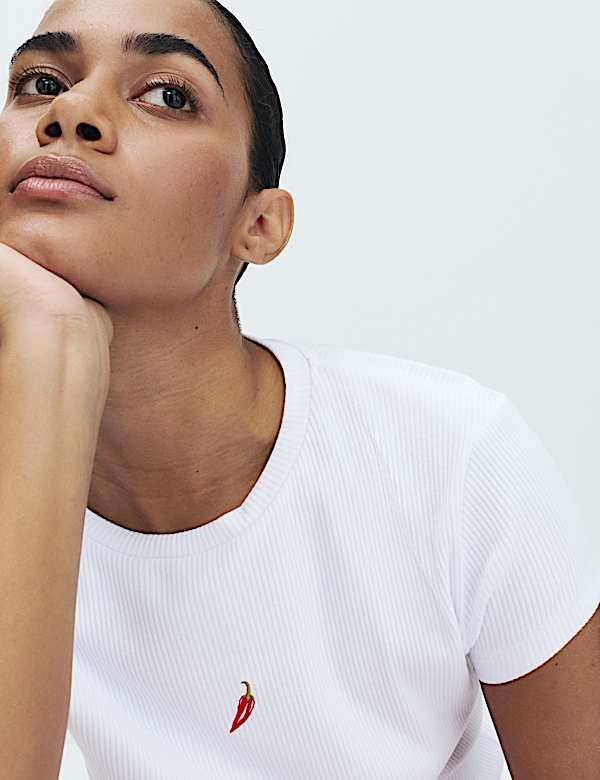 Ensemble t-shirt de pyjama en coton et modal c&ocirc;tel&eacute; - CH