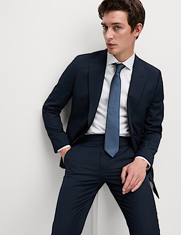 Slim Fit Double Breasted Suit - CY