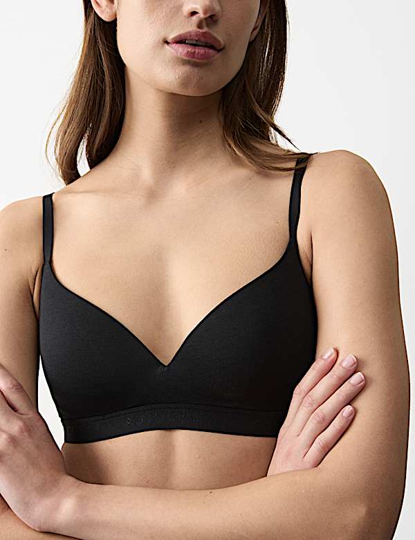 Lille Supima&trade; Cotton Non Wired Plunge Bra Set A-E - CH