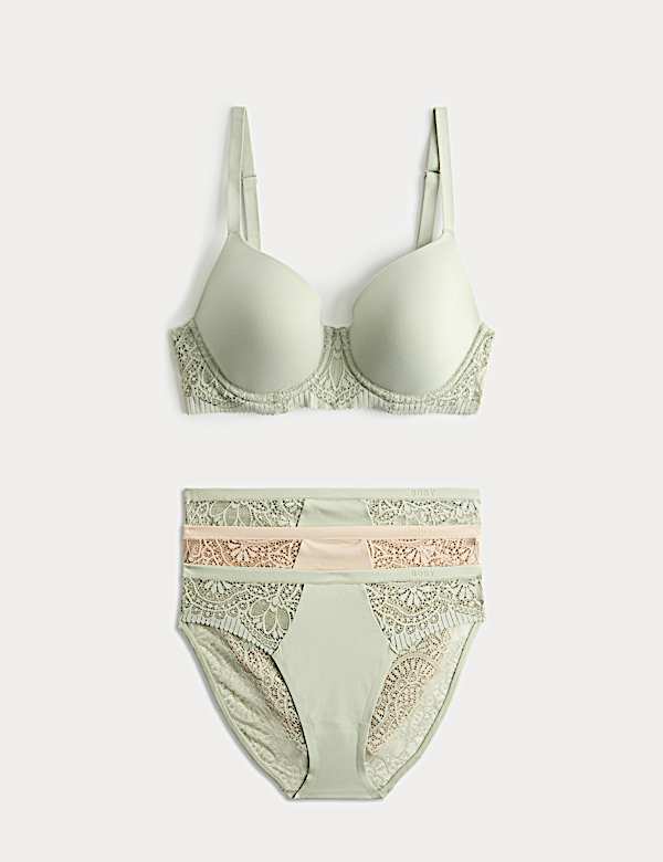 Body Soft&trade; Wired Full Cup T-Shirt Bra Set A-E - GR