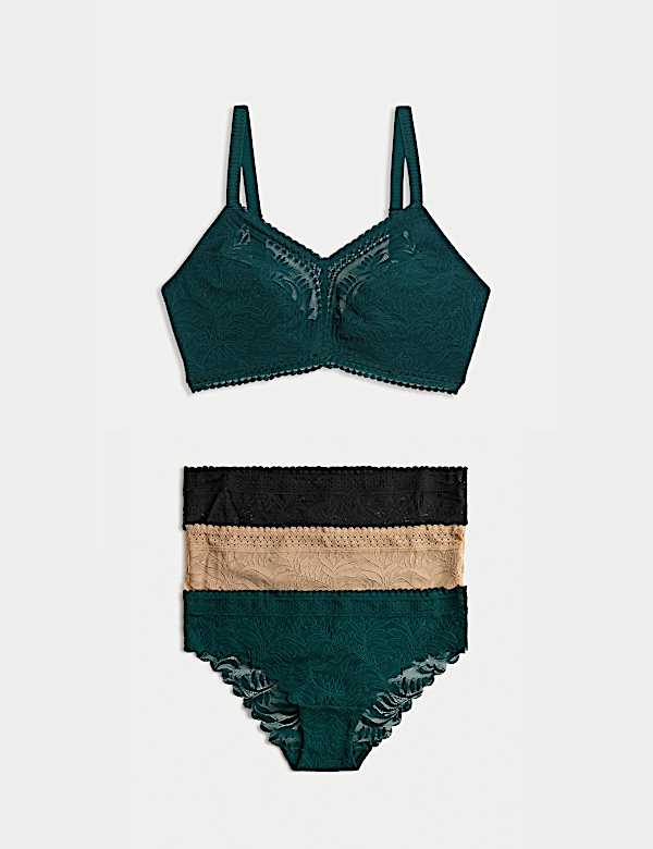 Set Bralette Renda Tanpa Kawat Flexifit™ F-H - ID