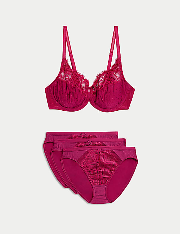 Soutien-gorge Amelia sans armature orné de dentelle, bonnets emboîtants A à E - LU