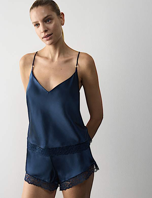Silk & Lace Cami Set - US