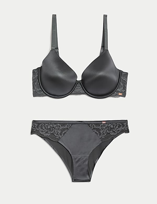 Smoothing Wired Full Cup Bra Set - AT