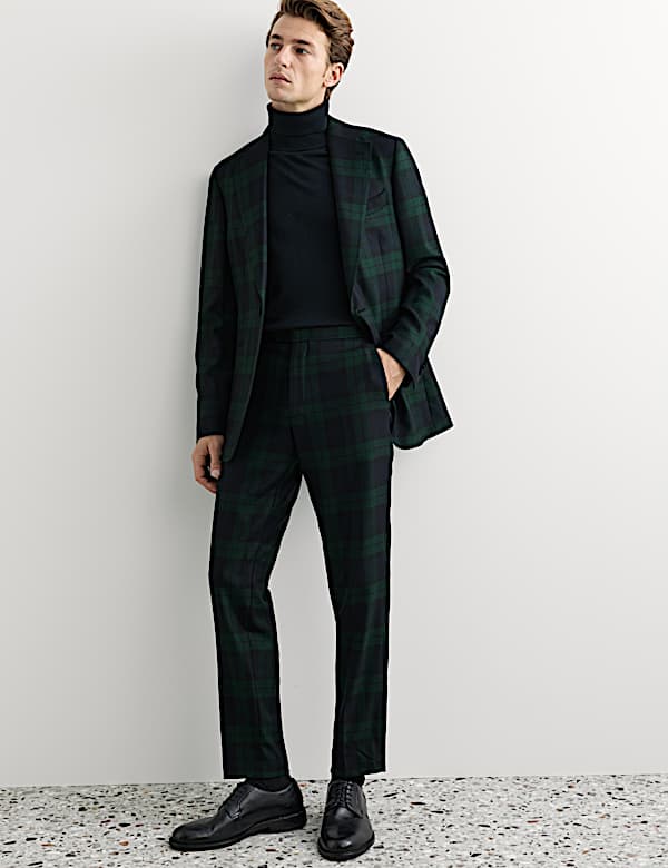 2 Piece Tailored Fit British Check Suit