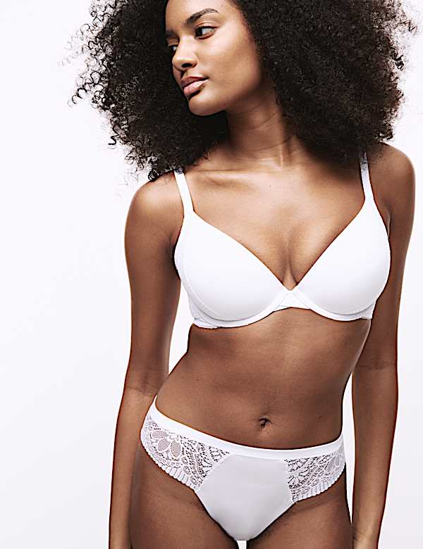 Set Bra Plunge Kaus Oblong Berkawat Body Soft&trade; A-E - ID