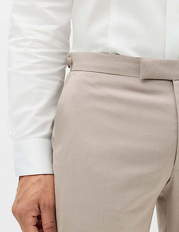 2 Piece Tailored Fit Peak Lapel Tuxedo Suit - NO