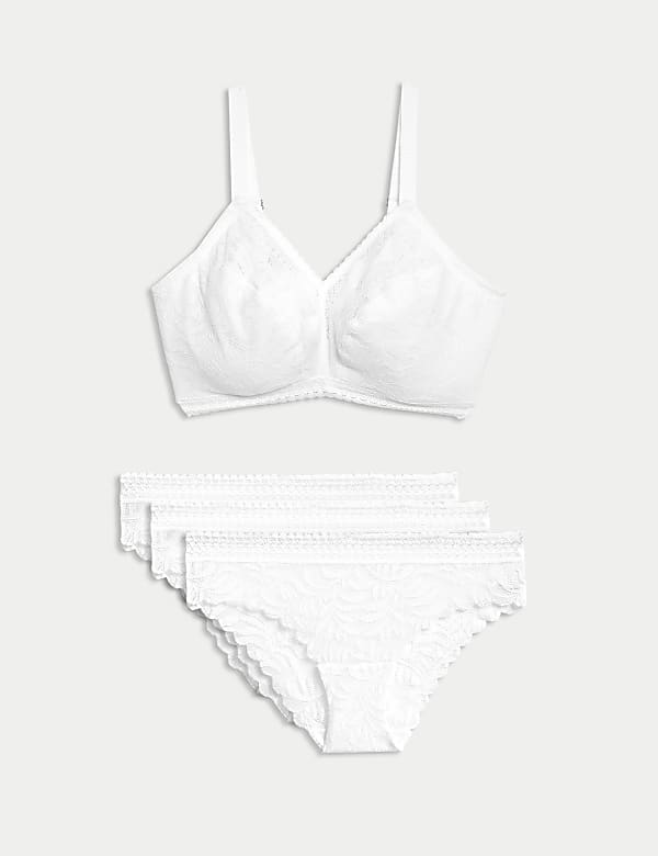 Soutien-gorge bustier Flexifit™ sans armatures orné de dentelle (bonnets F à H) - LU