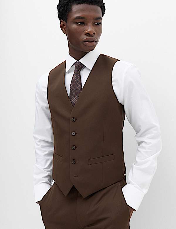 3 Piece Tailored Fit Textured Suit - NL