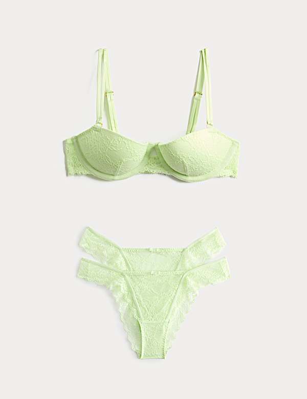 Ida Lace Wired Balconette Bra Set A-E - AL