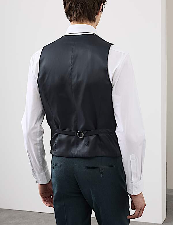 3 Piece Tailored Fit Wool Rich Suit - NL