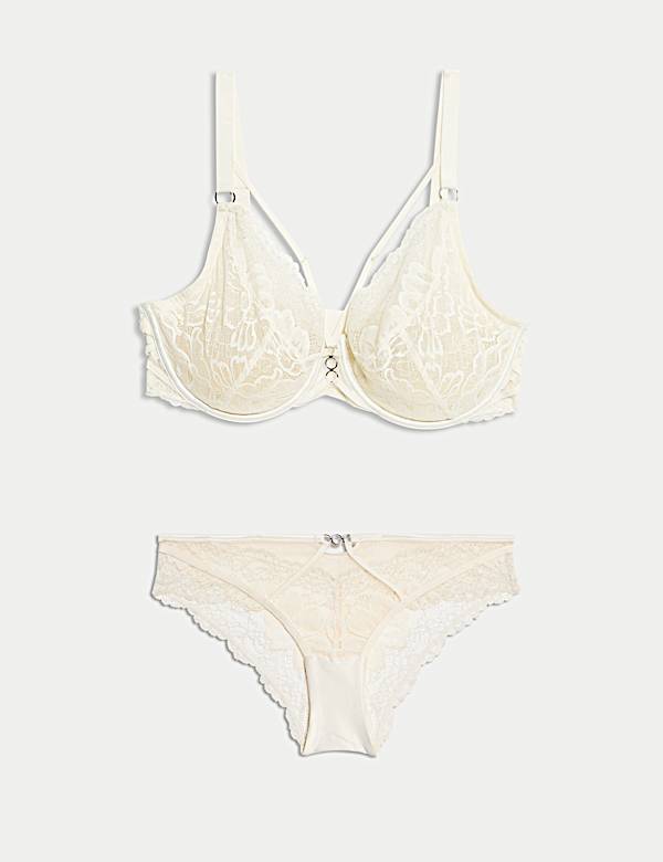 Soutien-gorge plongeant à armatures et dentelle Lindy, bonnets F à H - CH