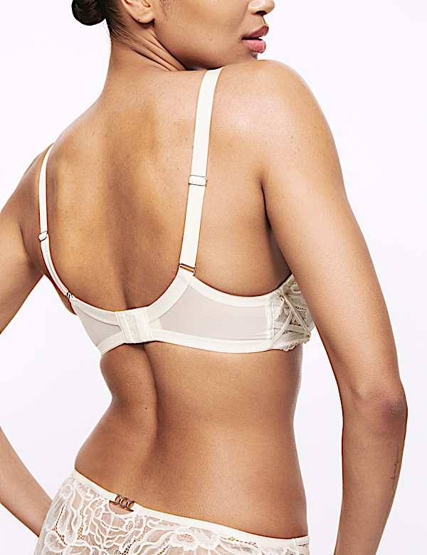 Soutien-gorge plongeant à armatures et dentelle Lindy, bonnets F à H - CH