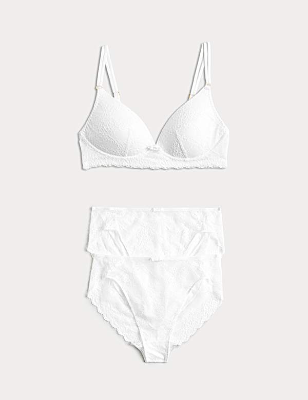 Ida Lace Non Wired Plunge Bra Set A-E - TW