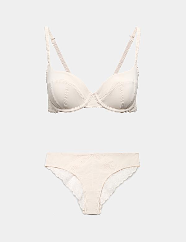 Clara Papertouch Wired Scoop Demi Bra Set A-E - SK