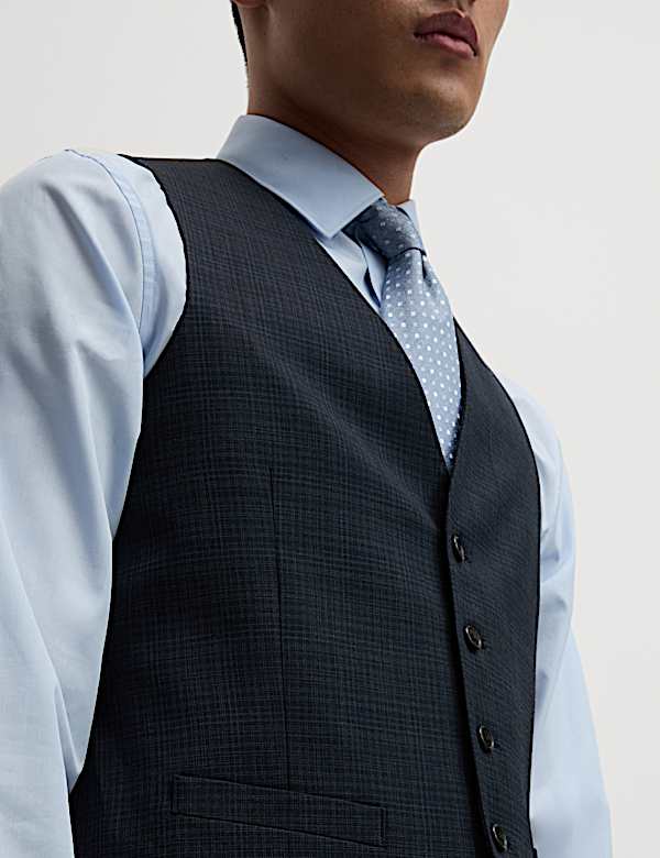 Slim Fit Shadow Check Suit - BE