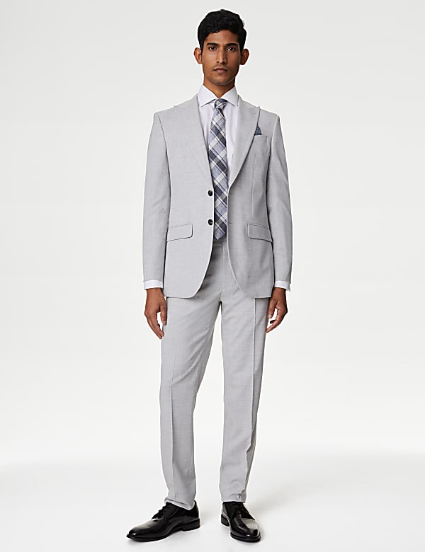 Slim Fit Check Suit - KR
