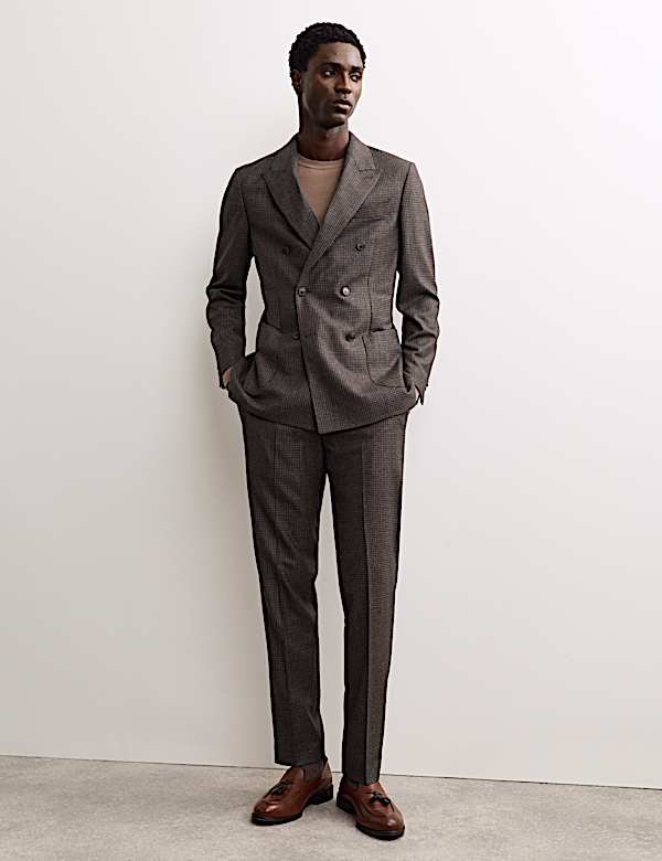 Houndstooth Double Breasted Suit - CA