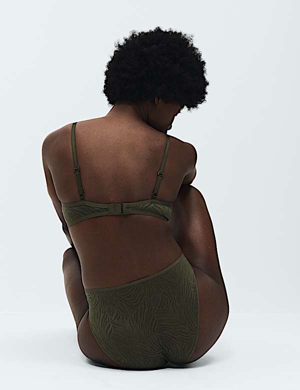 Body Lace Wired Demi Cup Bra Set A-E - JO