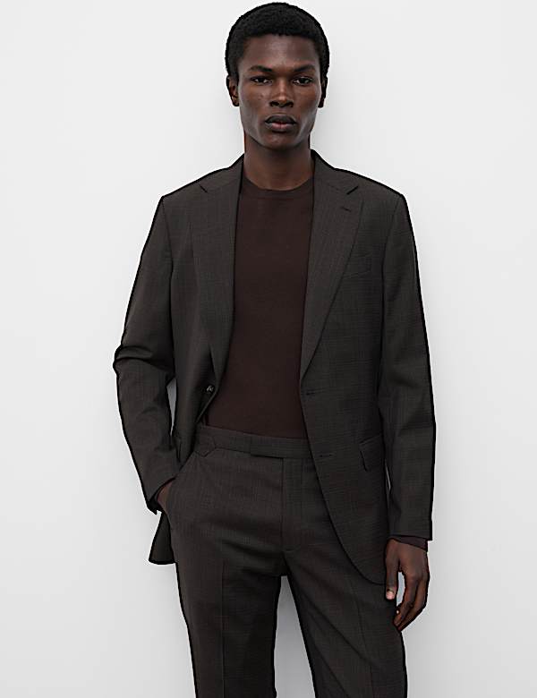2 Piece Tailored Fit Wool Blend Suit