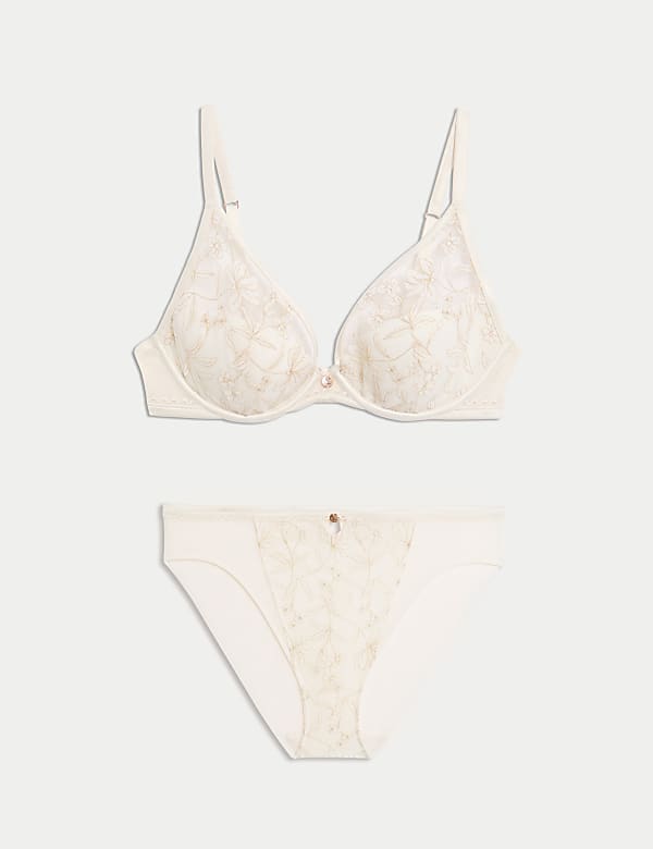 Trousseau Plunge-Bügel-BH mit Stickerei im Set (A–E) - DE