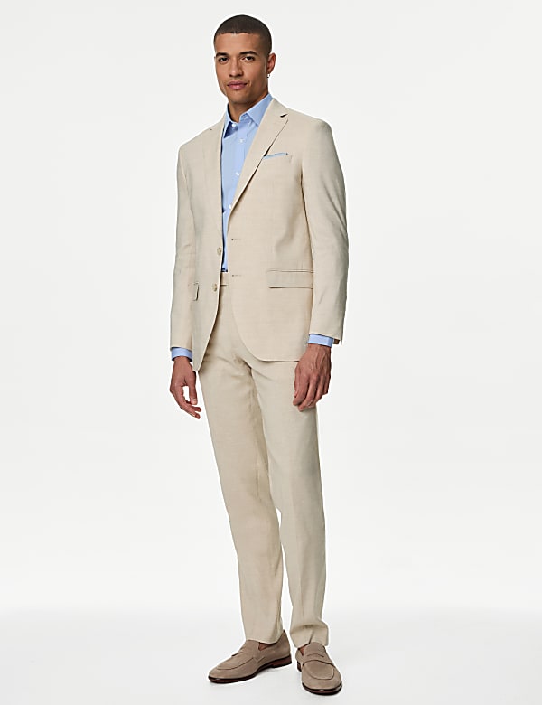 Tailored Fit Italian Linen Miracle™ Suit  - JE