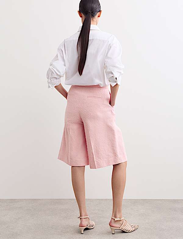 Pure Cotton Textured Trucker Jacket & Trouser Set - BE