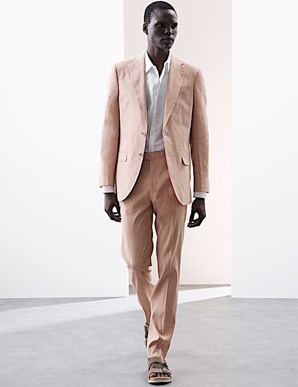 Tailored Fit Italian Performance Line Blend Suit  - GR