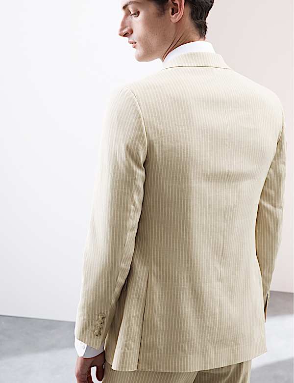 Tailored Fit Linen Rich Suit - CA