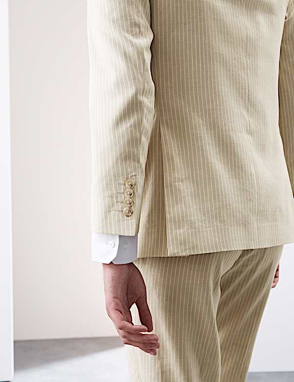 Tailored Fit Linen Rich Suit - CA