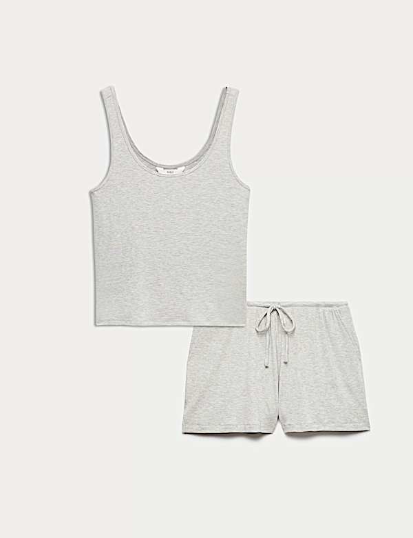 Ensemble haut de pyjama caraco en modal c&ocirc;tel&eacute; - CH