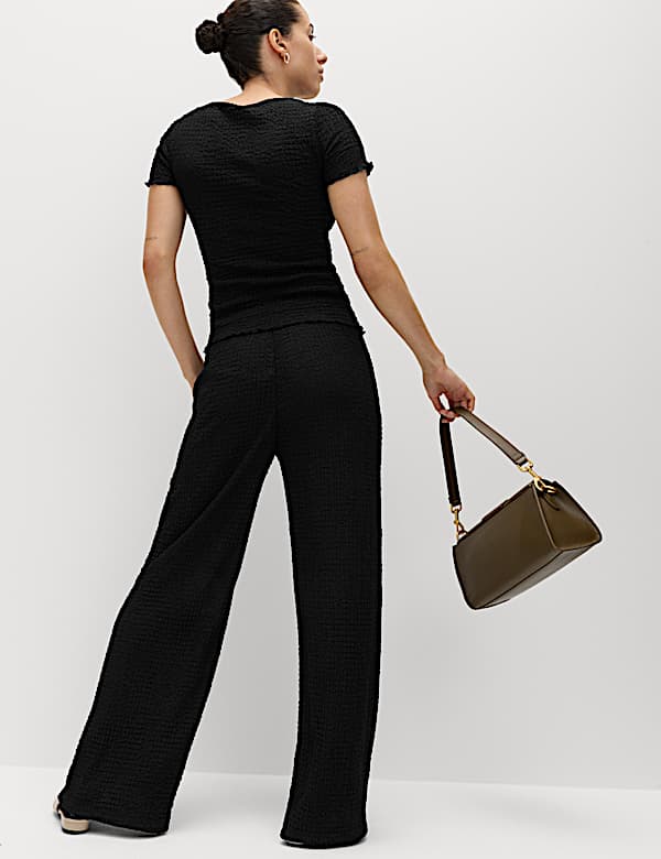 Textured Top & Trouser Set - AU