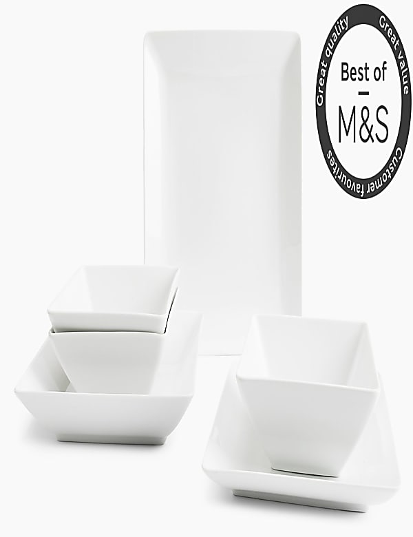 Square crockery on sale