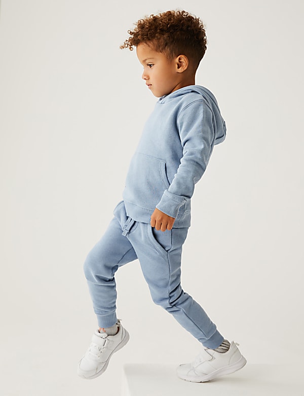 Cotton Rich Plain Hoodie & Joggers Outfit - MY