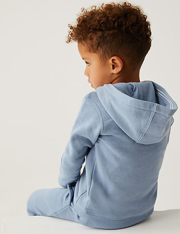 Cotton Rich Plain Hoodie & Joggers Outfit - FR