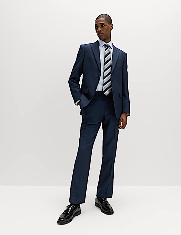 3 Piece Regular Fit Pure Wool Suit - JO
