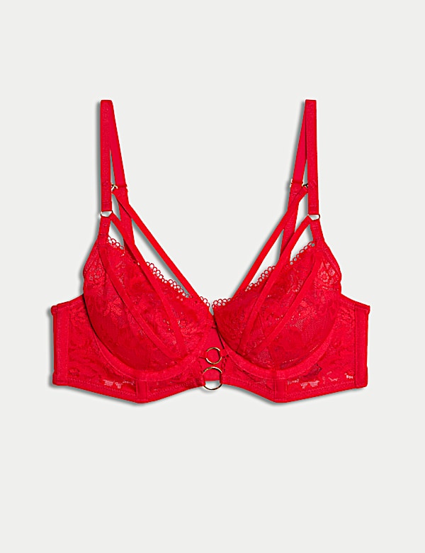 Vera Lace Wired Longline Balcony Bra Set A-E - AL