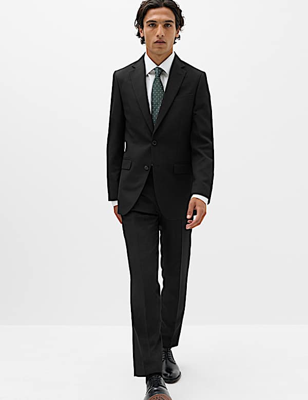 2 Piece Tailored Fit Textured Suit - NL