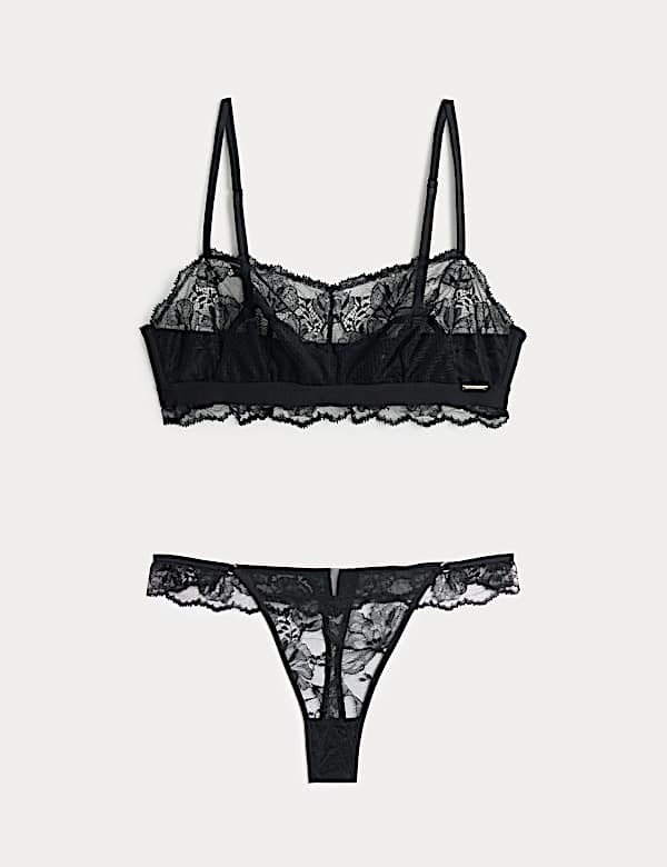 Savannah Lace Non Wired Bralette Set - SE