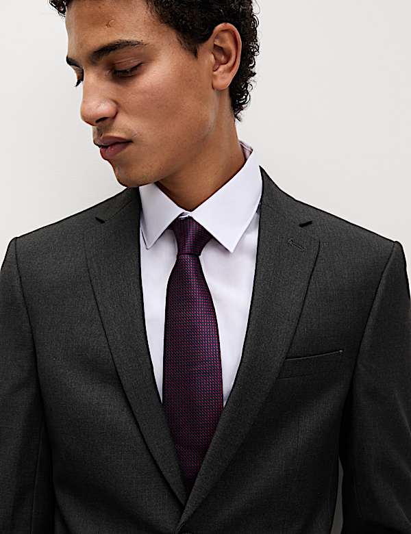 Kostuum met stretch en skinny pasvorm - NL