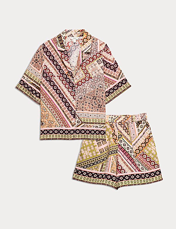 Printed Shirt & Shorts Set - IL