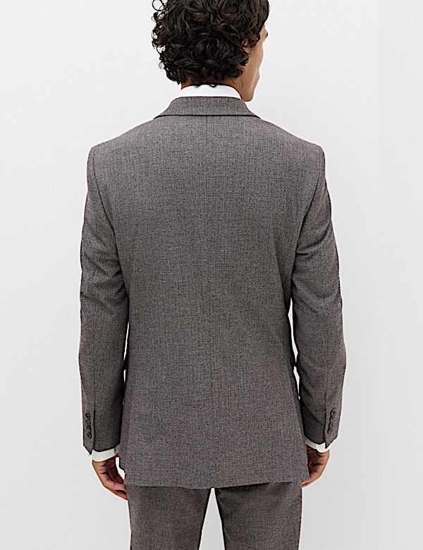 2 Piece Tailored Fit Micro Check Suit - KR