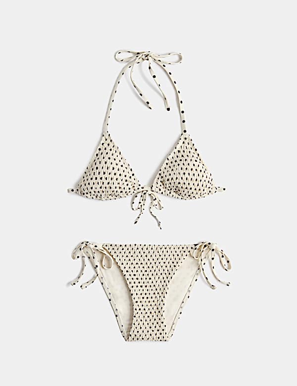 Bikini de tri&aacute;ngulo estampada - ES