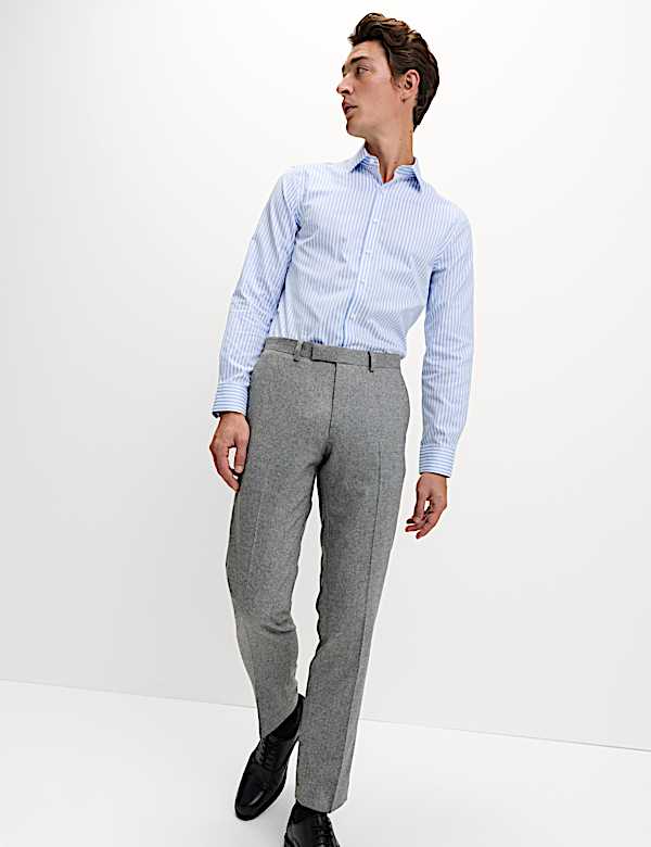 Tailored Fit Wool Rich Tweed Suit - GR