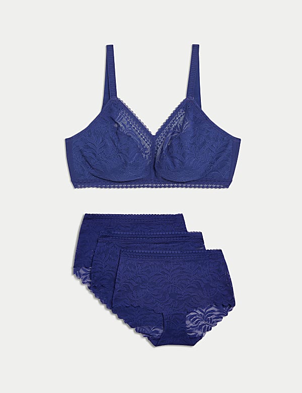 Flexifit&trade; Lace Non Wired Bralette Set F-H - JE