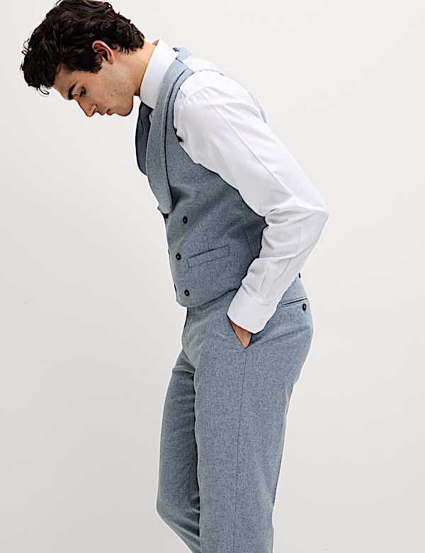 Tailored Fit Wool Rich Tweed Suit  - GR