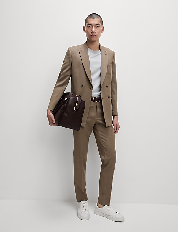 Slim Fit Double Breasted Suit - RS