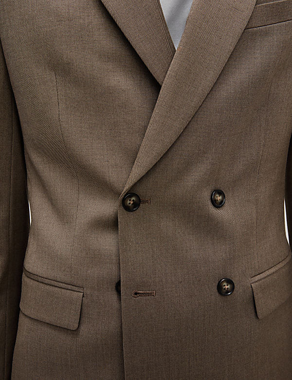 Slim Fit Double Breasted Suit - IS