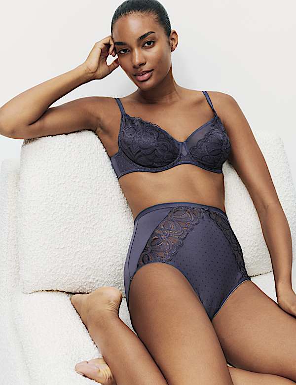 Amelia Lace Natural Lift™ Full Cup Bra Set A-E - ID