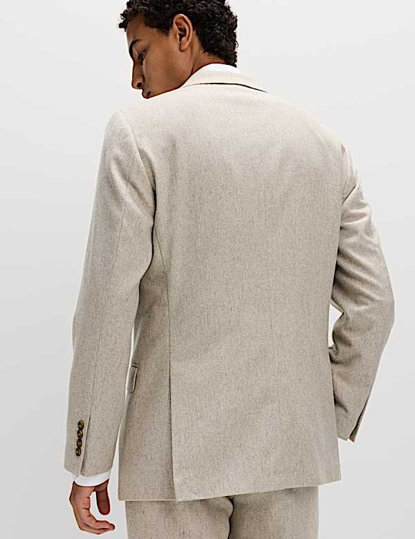 Taillierter Anzug aus Tweed mit hohem Wollanteil - DE